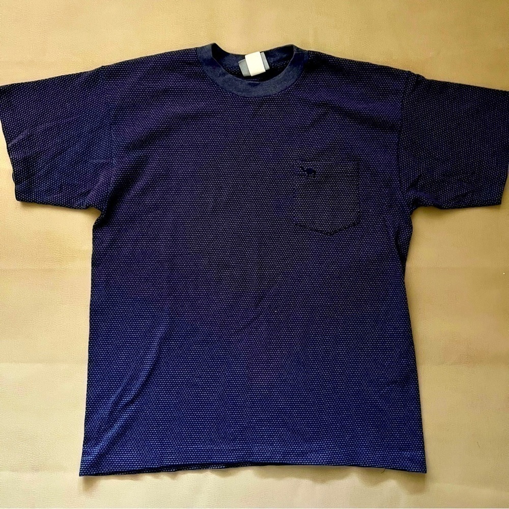 Camel Cigarettes Navy Blue Textured  vintage T-shirt men’s L